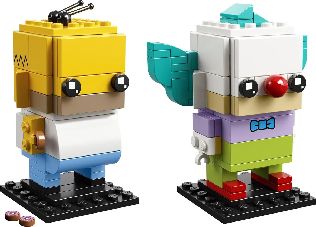LEGO BrickHeadz 41632 Homer Simpson & Krusty Multikleur