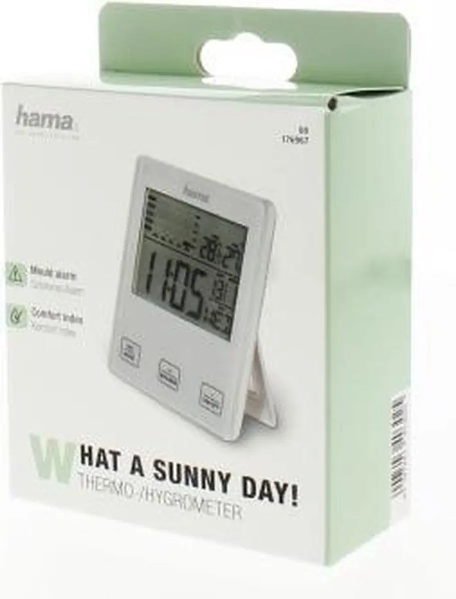Hama TH-10 Thermo-/Hygrometer - Schimmelalarm - Kleurenmix