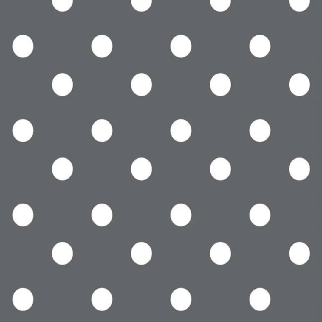 Bellatio Design Tafelzeil 140x250cm - Grijs met witte stippen