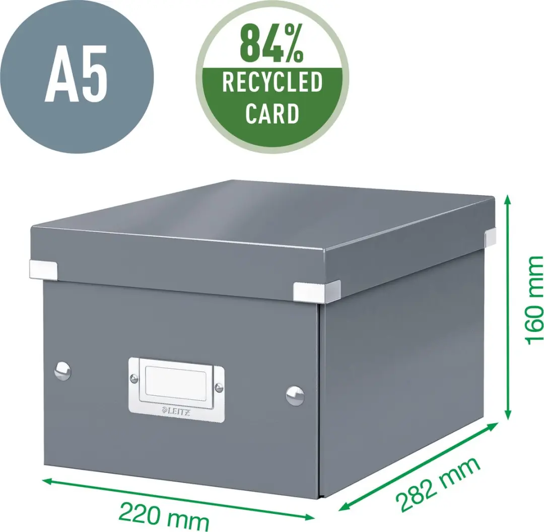 Leitz WOW Click & Store Opbergdoos A5 - 7L Wit