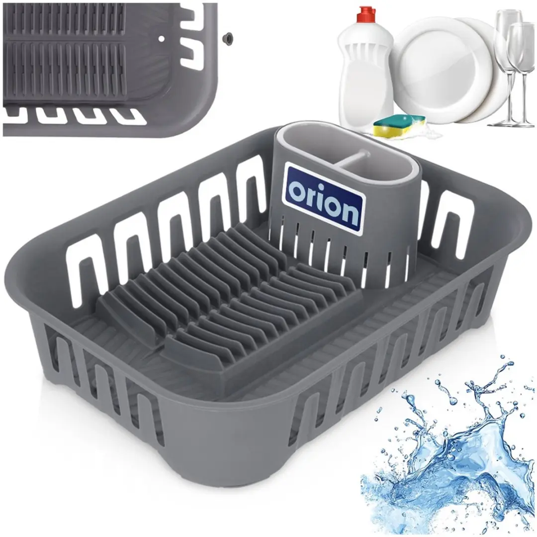 Orion Afdruiprek Grijs 39x29x11cm