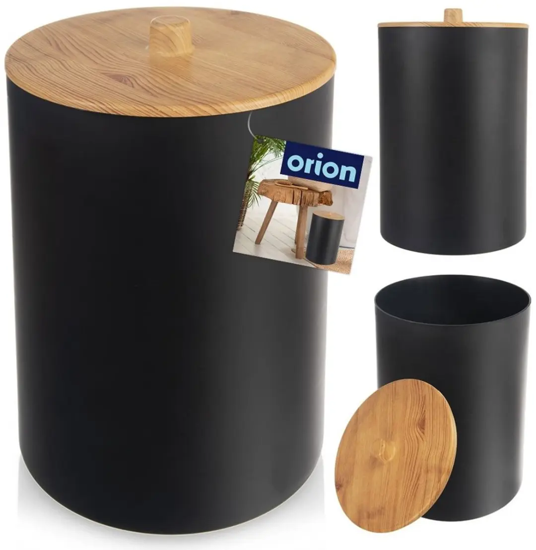 Orion Badkamer Afvalbak 7L - Zwart