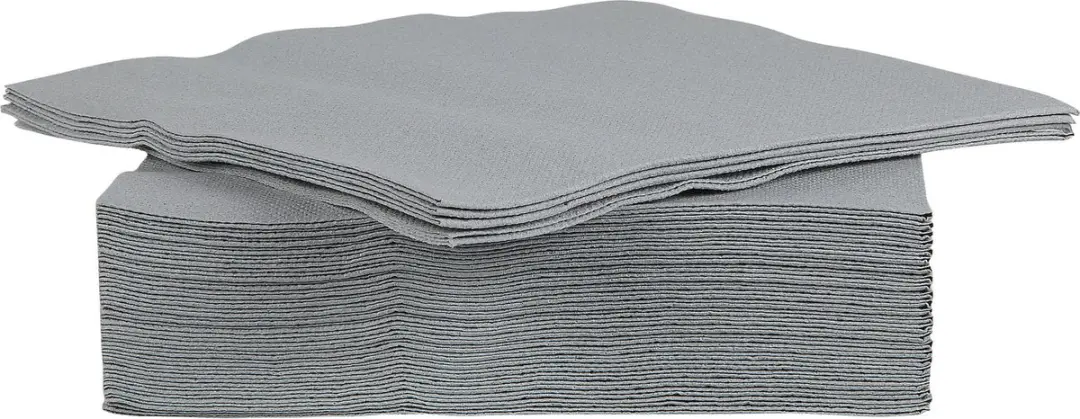 Cosy&Trendy Luxe Servetten Zilvergrijs 2-laags