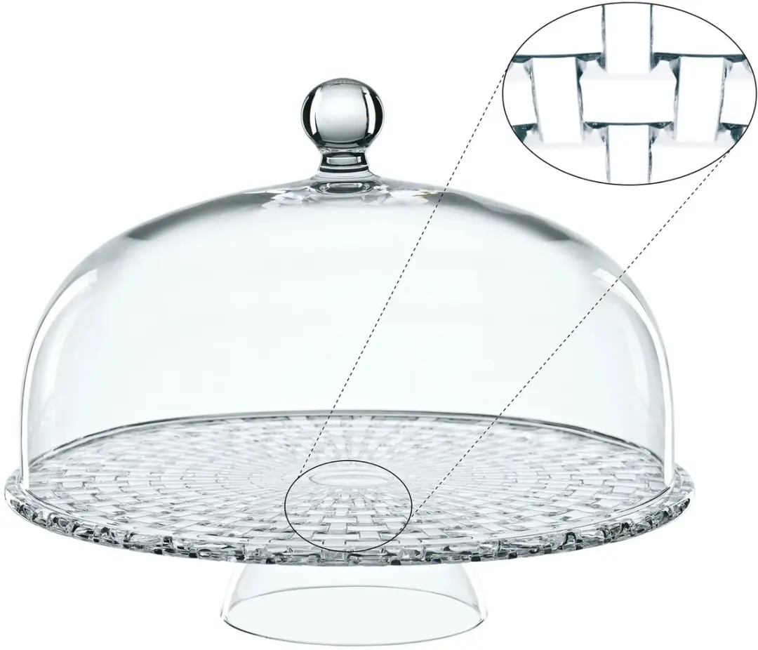 Nachtmann Bossa Nova Taartplateau met Stolp Ø32cm