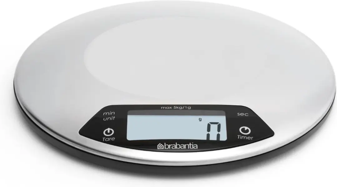 Brabantia Profile Keukenweegschaal 5kg - Matt Steel - afbeelding 2 van 6