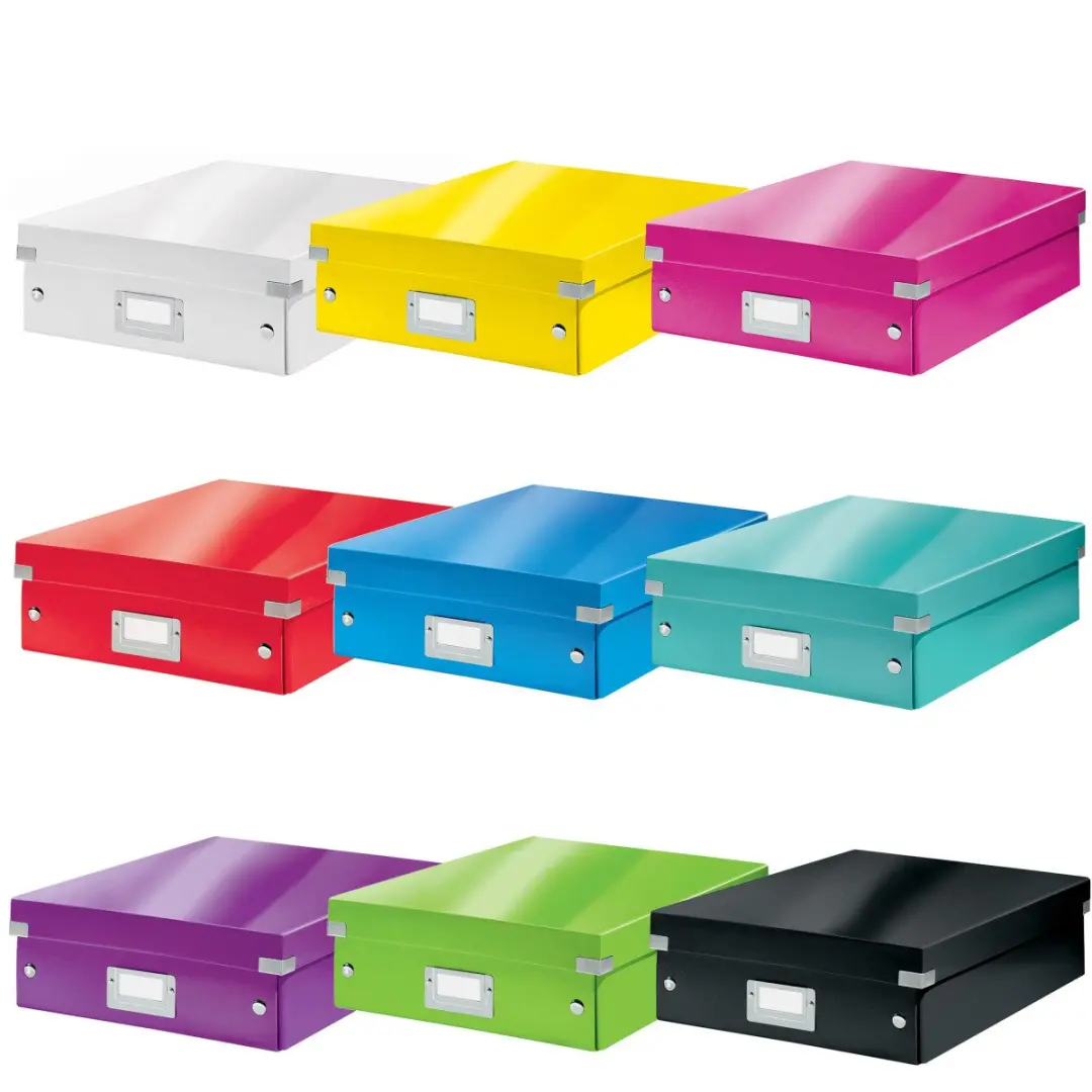 Leitz Wow Click & Store Opbergdoos 15L - 3 Vakken - IJsblauw
