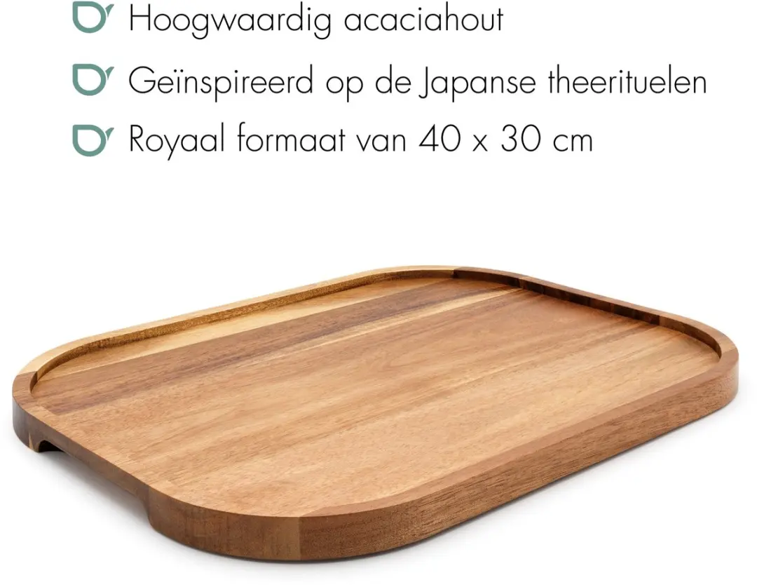 Bredemeijer Kyoto Acacia Houten Dienblad