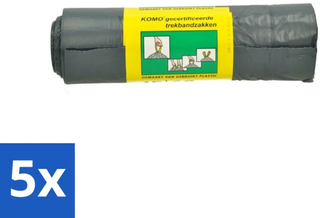 KOMO Vuilniszakken Trekband 60L
