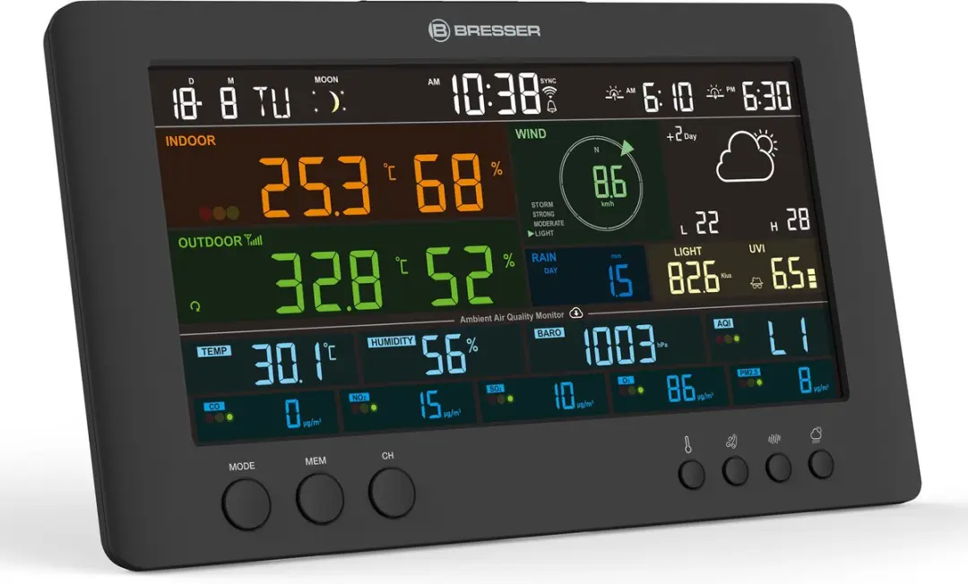 Bresser Weerstation 7-in-1 Sensor - Met App - UV/O.a. UV - afbeelding 6 van 6