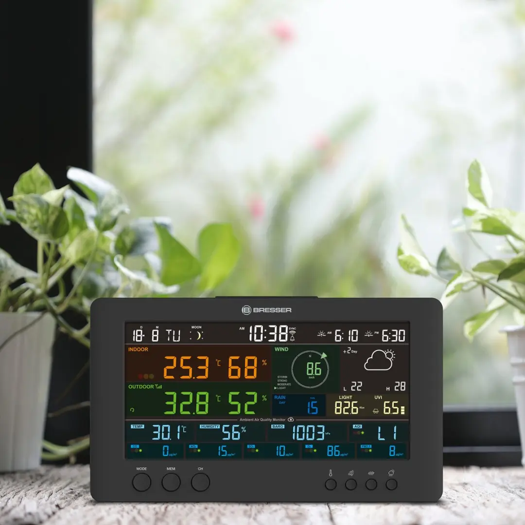 Bresser Weerstation 7-in-1 Sensor - Met App - UV/O.a. UV
