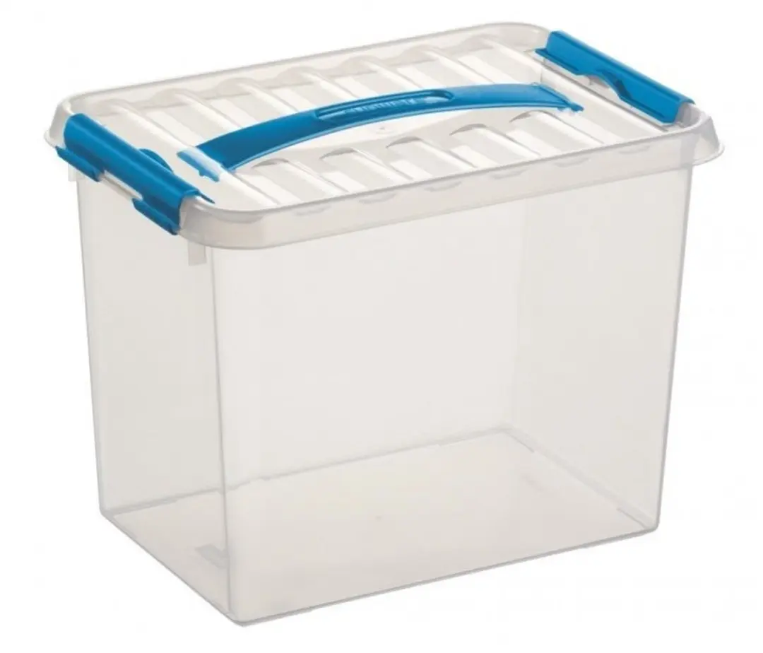 Sunware Q-Line Opbergboxen Set 5 Stuks - 6/9/12L - Blauw