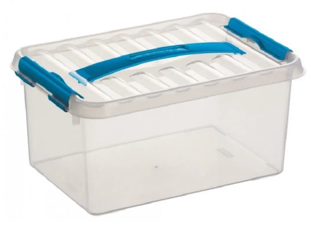 Sunware Q-Line Opbergboxen Set 5 Stuks - 6/9/12L - Blauw