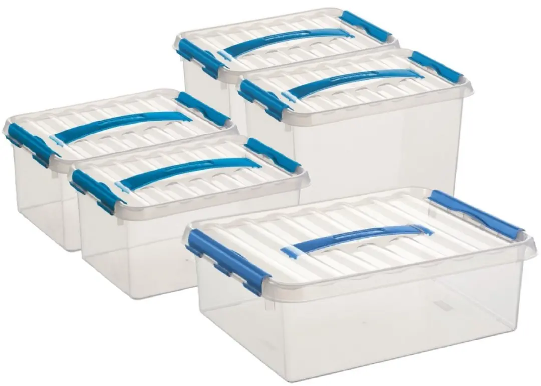 Sunware Q-Line Opbergboxen Set 5 Stuks