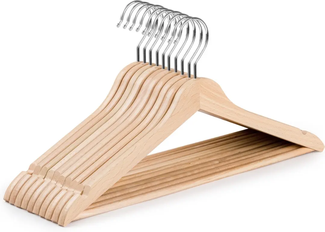 Wicotex Houten Kledinghanger Set 10 Stuks