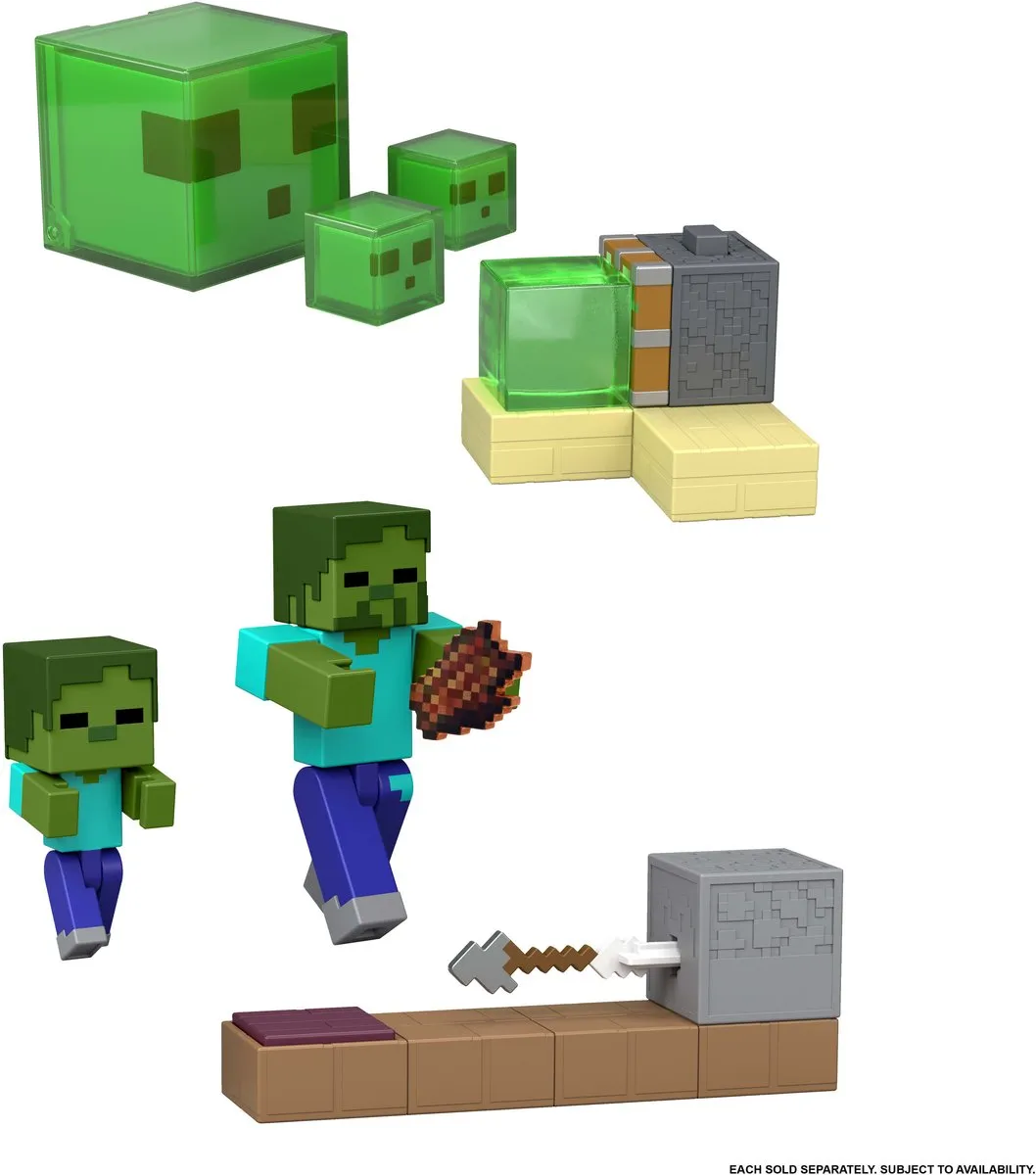 Mattel Minecraft Redstone Charged Sticky Piston Trap