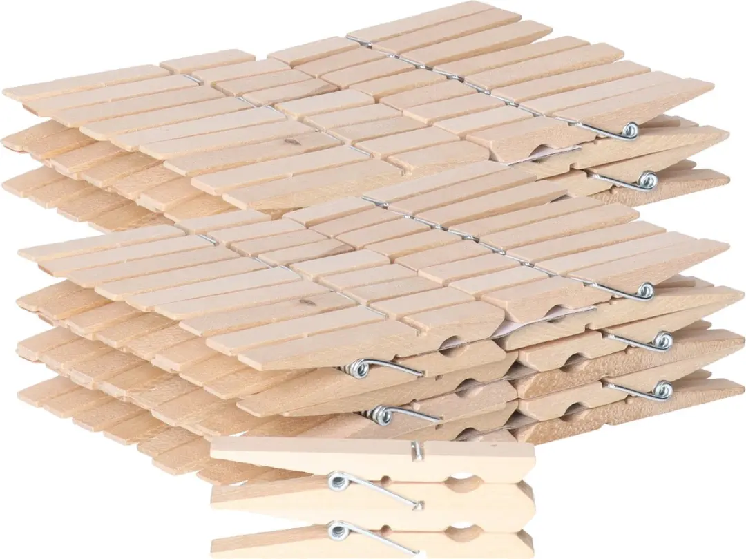 Sorbo Wasknijpers - Hout - 108 stuks (3x36)