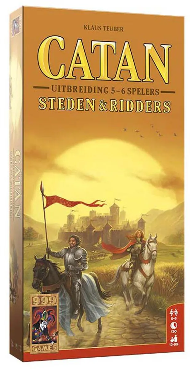 999 Games Catan Uitbreiding Steden & Ridders - 5/6 Spelers
