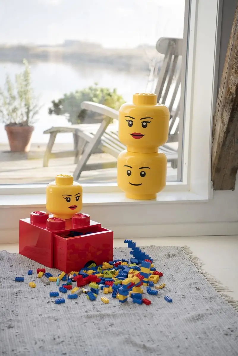 LEGO Opbergbox Mini Set 4 Stuks - Geel