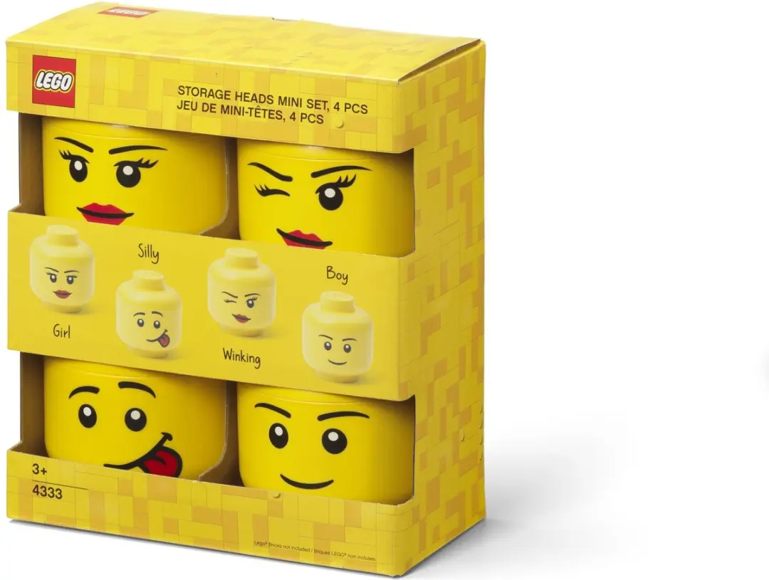 LEGO Opbergbox Mini Set 4 Stuks - Geel - afbeelding 6 van 6