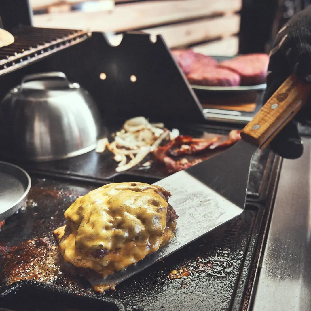 Burnhard Burger-Set RVS Smasher 6-delig - o.a. Burgerpers/Spiezen