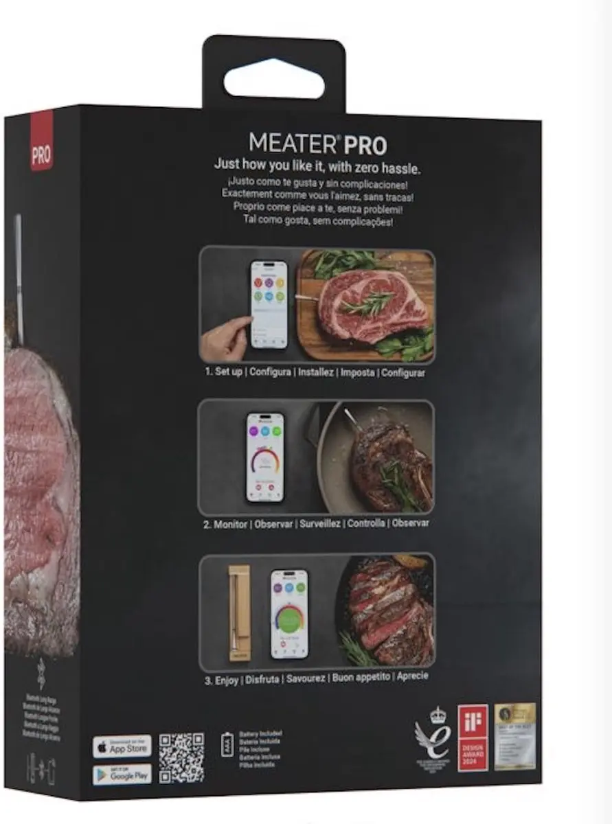 Meater Pro 2 Plus Draadloze BBQ-Thermometer - Zilver
