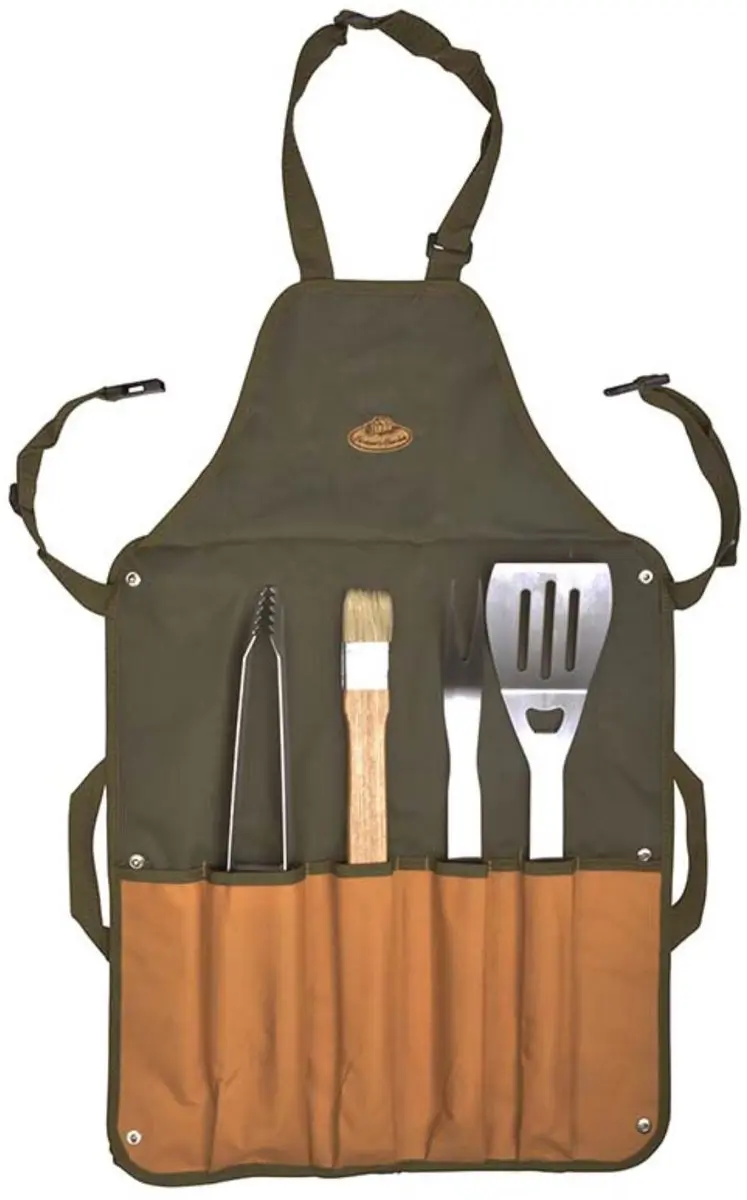 Esschert Design BBQ Schort met Gereedschap - Groen