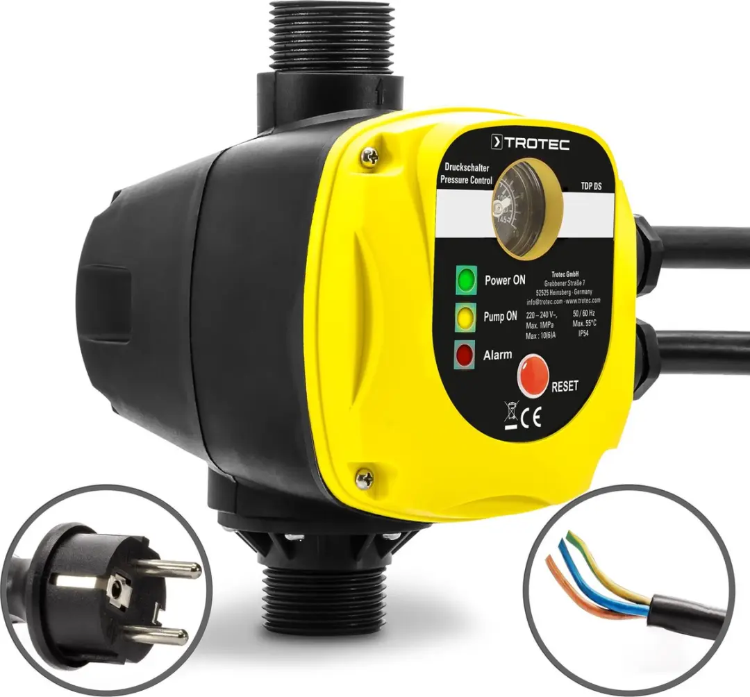 Trotec TDP DS Elektronische Drukschakelaar 1100W - 180 l/h - afbeelding 6 van 6