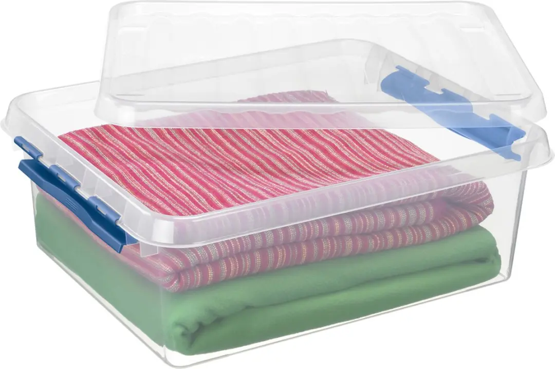 Sunware Q-Line Opbergbox 25L - 3 Stuks - Blauw