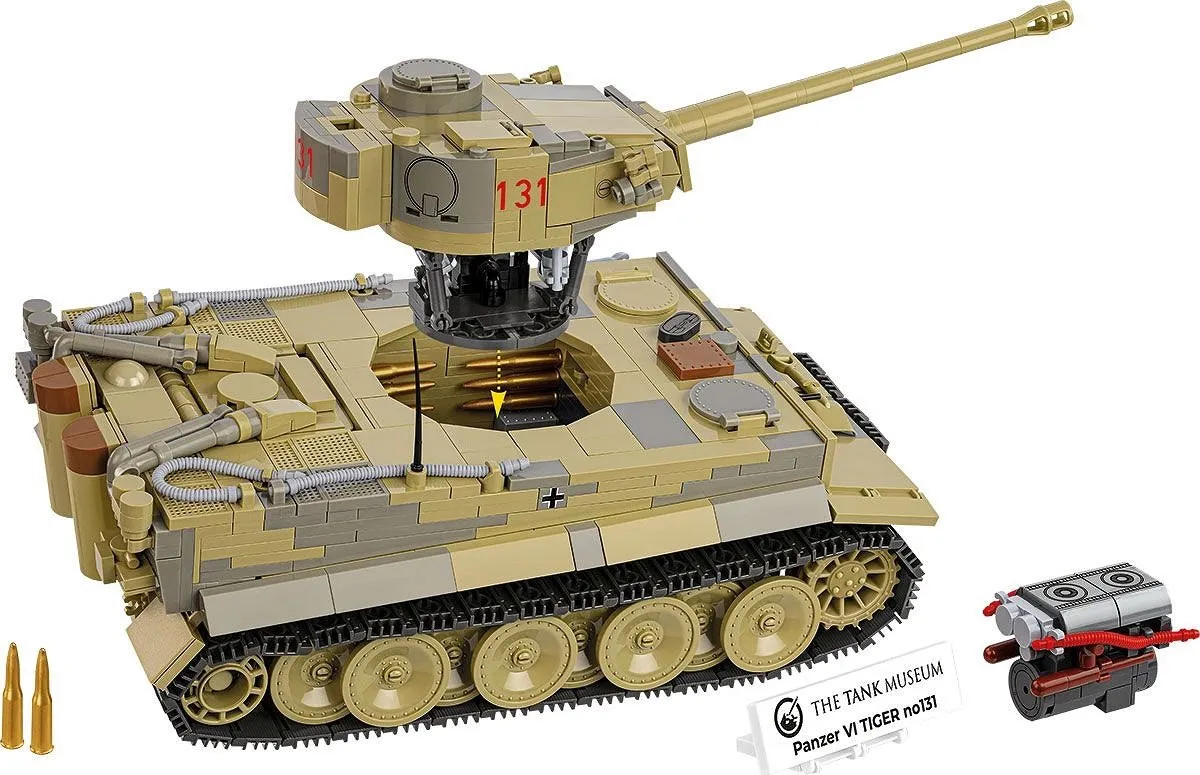 Cobi Panzer VI Tiger I Bouwset 1275-delig - Meerkleurig