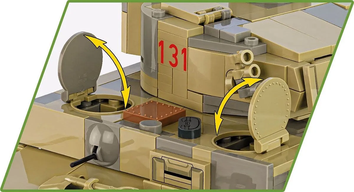 Cobi Panzer VI Tiger I Bouwset 1275-delig - Meerkleurig