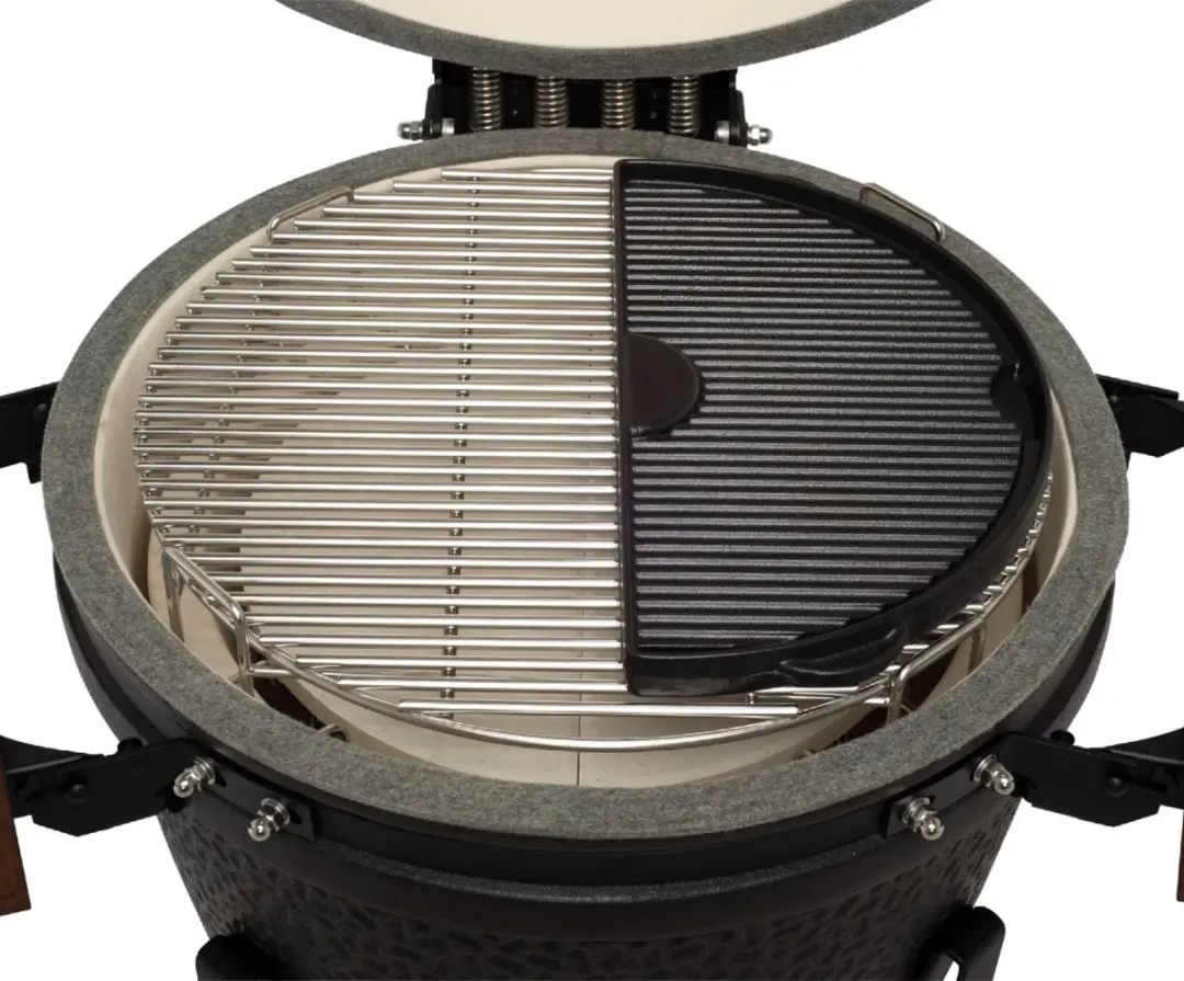 The Bastard Halve Maan BB555 Gietijzeren Grillplaat - 40 cm - Zwart