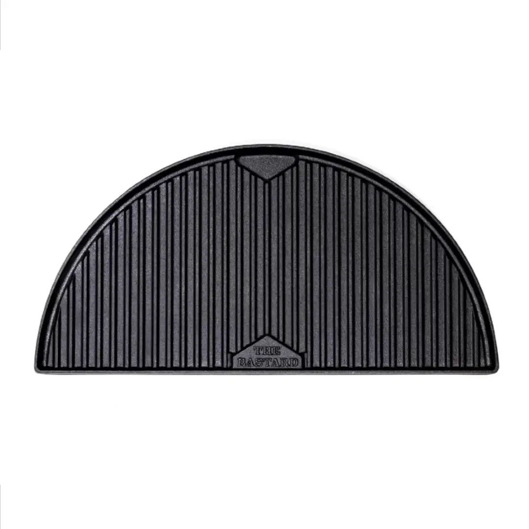 The Bastard Halve Maan BB555 Gietijzeren Grillplaat - 40 cm - Zwart