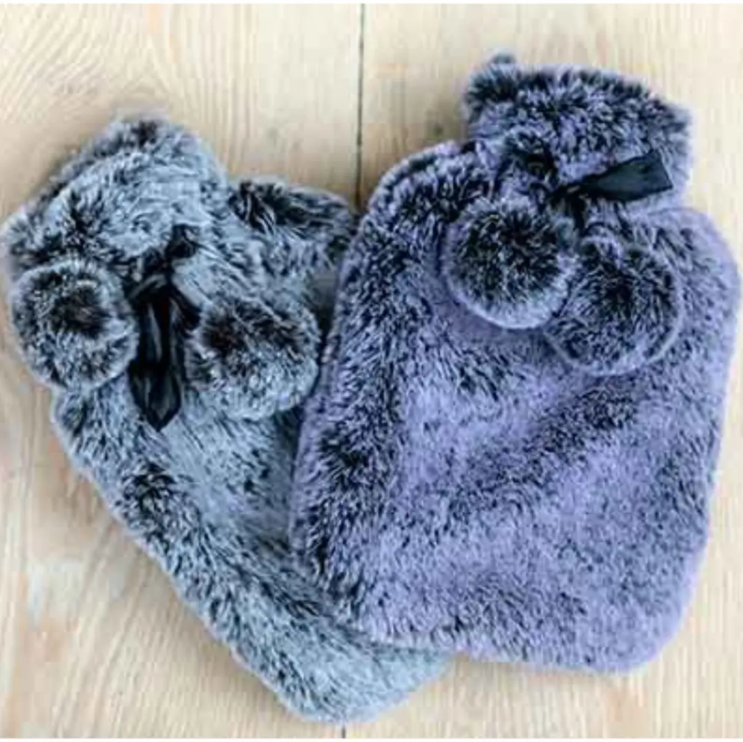 Cosy&Trendy Pluche Warmwaterkruik 2L - Grijs