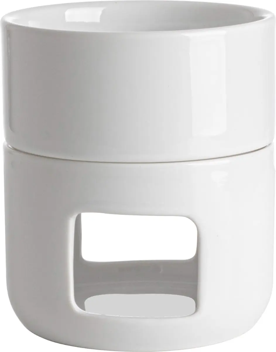 Gusta Mini Fonduesetje - 250ml - 10x12cm - Wit