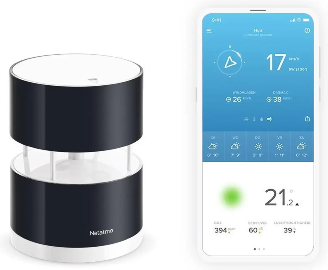 Netatmo Slimme Windmeter - Zwart - afbeelding 6 van 6