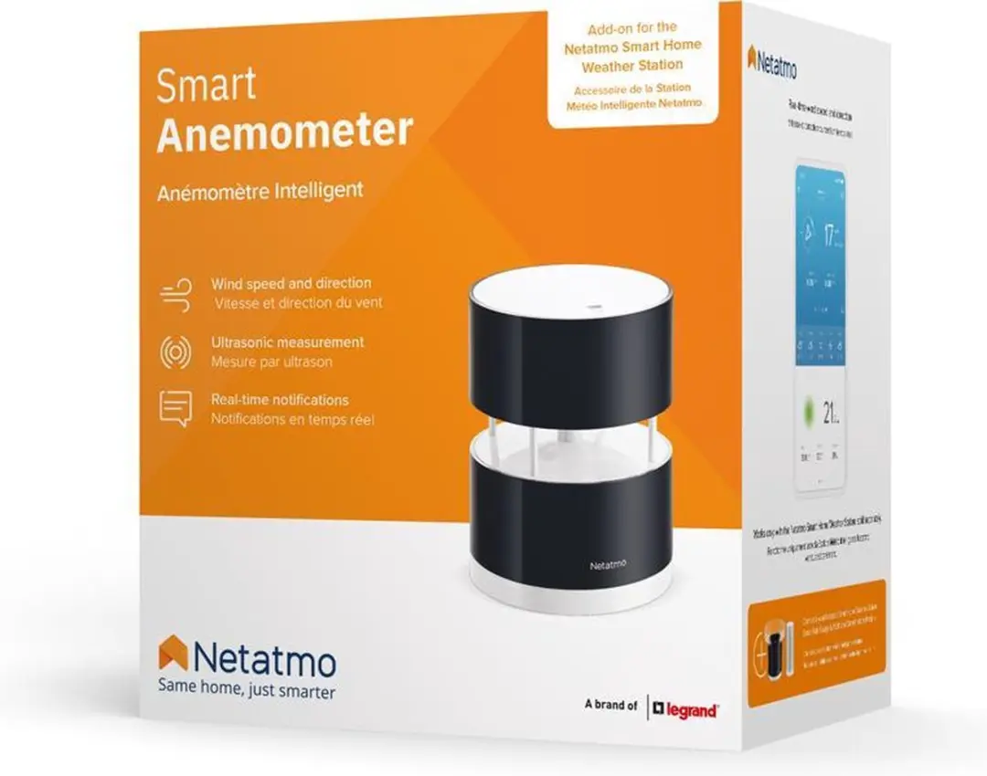 Netatmo Slimme Windmeter - Zwart