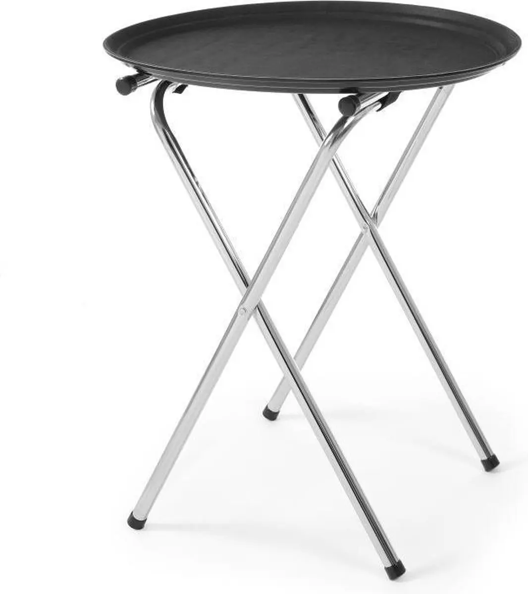 HENDI Uitklapbaar Dienbladstandaard 520x410x800mm - Roestvrij Staal