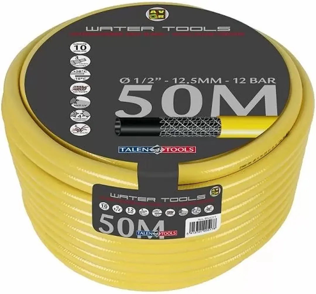 Talen Tools Tuinslang 25m - 1 inch - Geel