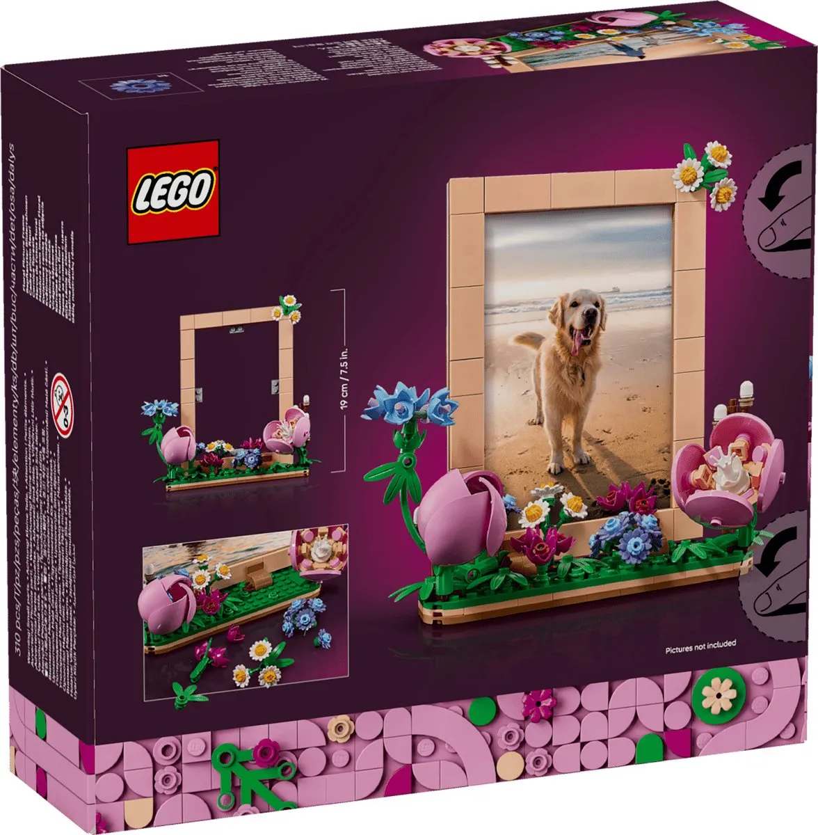 LEGO 40916 Fotolijstje met Bloemen - 310 Stukken - afbeelding 3 van 4