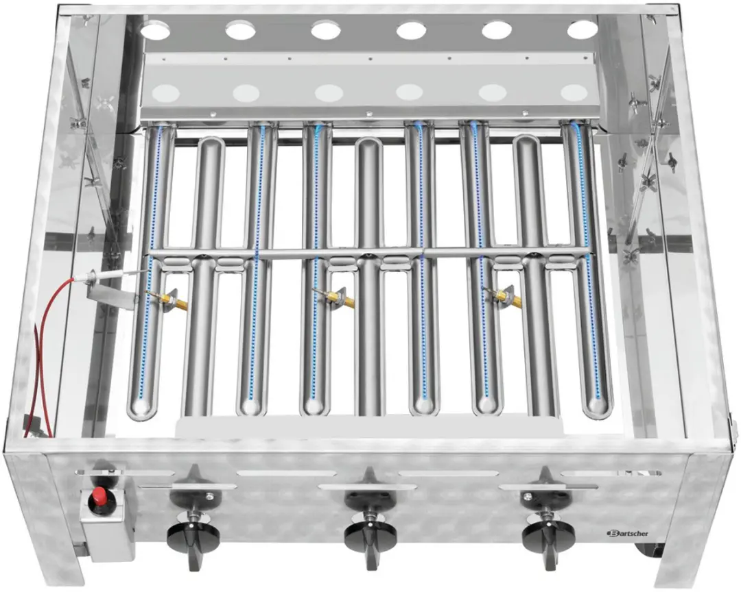 Bartscher TB1100PF Gas Tafelbraadgrill 11000W - Grijs - afbeelding 4 van 6