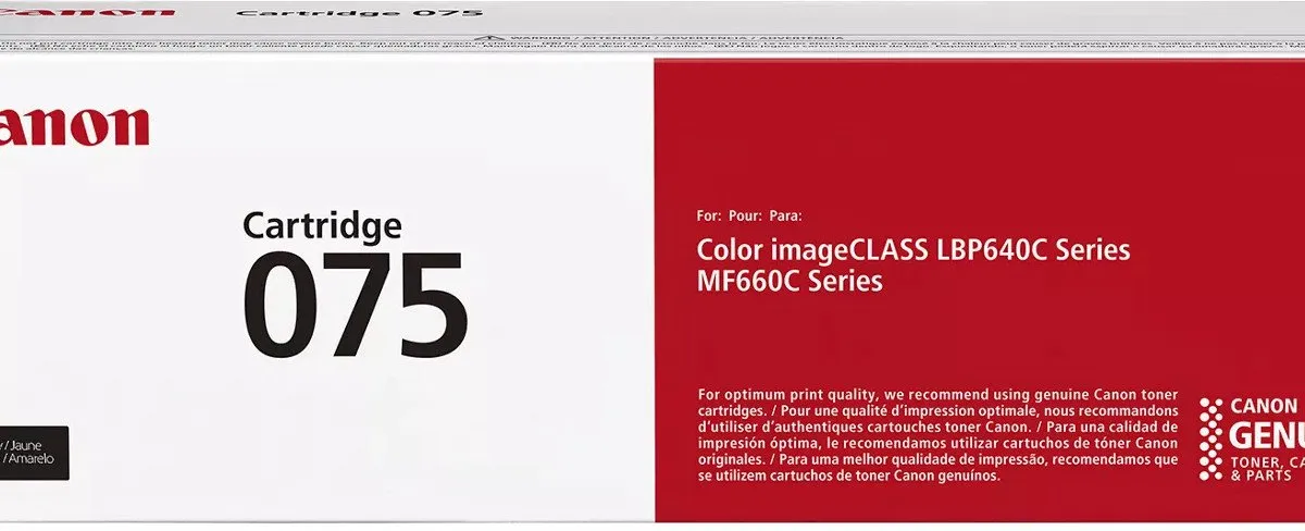 Canon 075 Geel Tonercartridge 1300 Pagina's