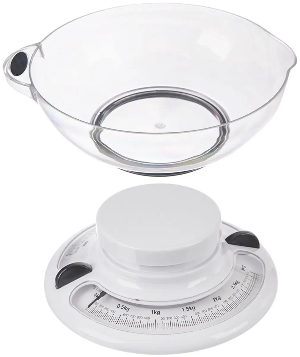Orion Mechanische Keukenweegschaal 3kg - Wit - afbeelding 6 van 6