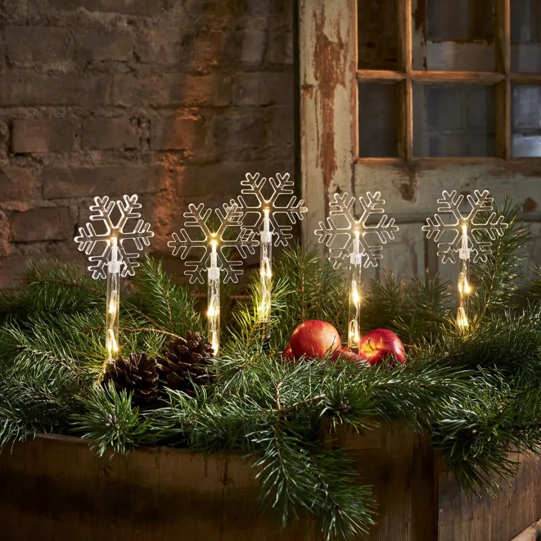 Star Trading Wandy Buitenverlichtingsketting 140cm - 5 LED Warm Wit