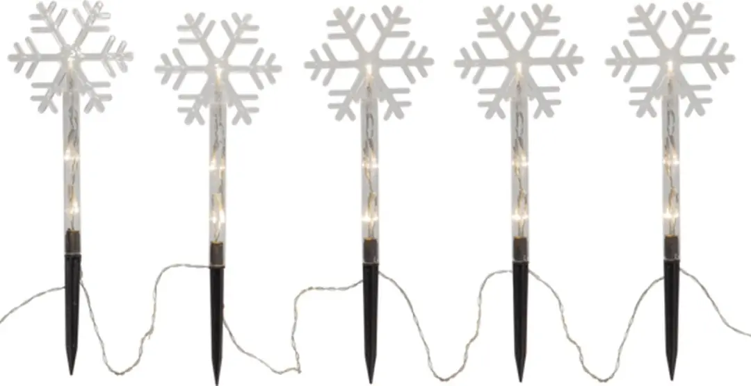 Star Trading Wandy Buitenverlichtingsketting 140cm - 5 LED Warm Wit