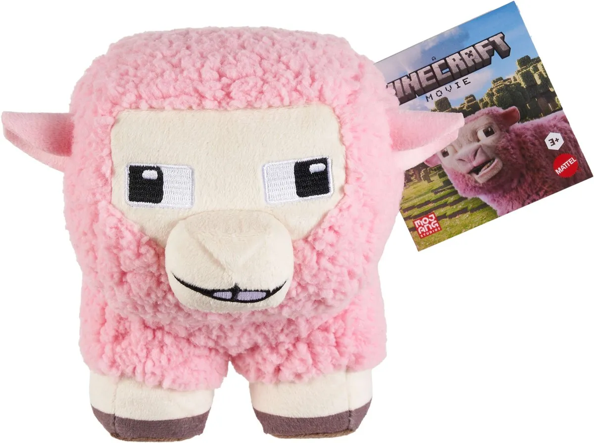 Mattel Minecraft Movie Roze Schapenknuffel 20cm - Multi