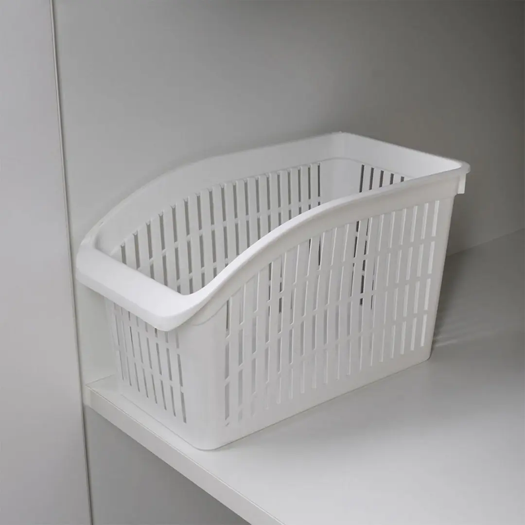 Excellent Houseware Koelkast Opbergmand - Wit - 29x16x17cm