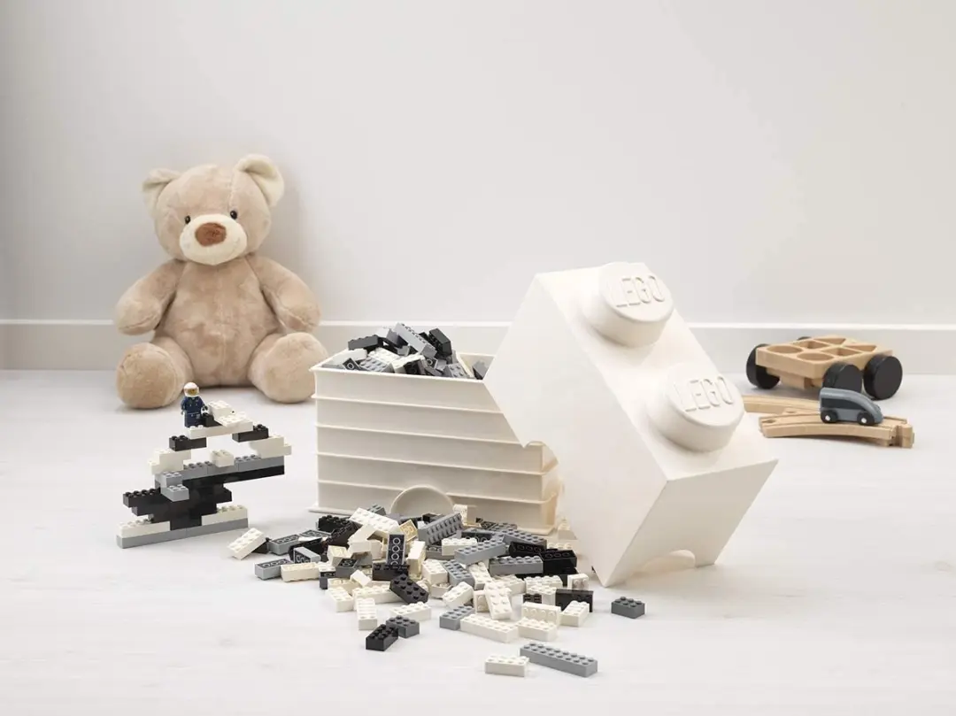 Lego - Opbergbox Brick 2 - Polypropyleen - Grijs