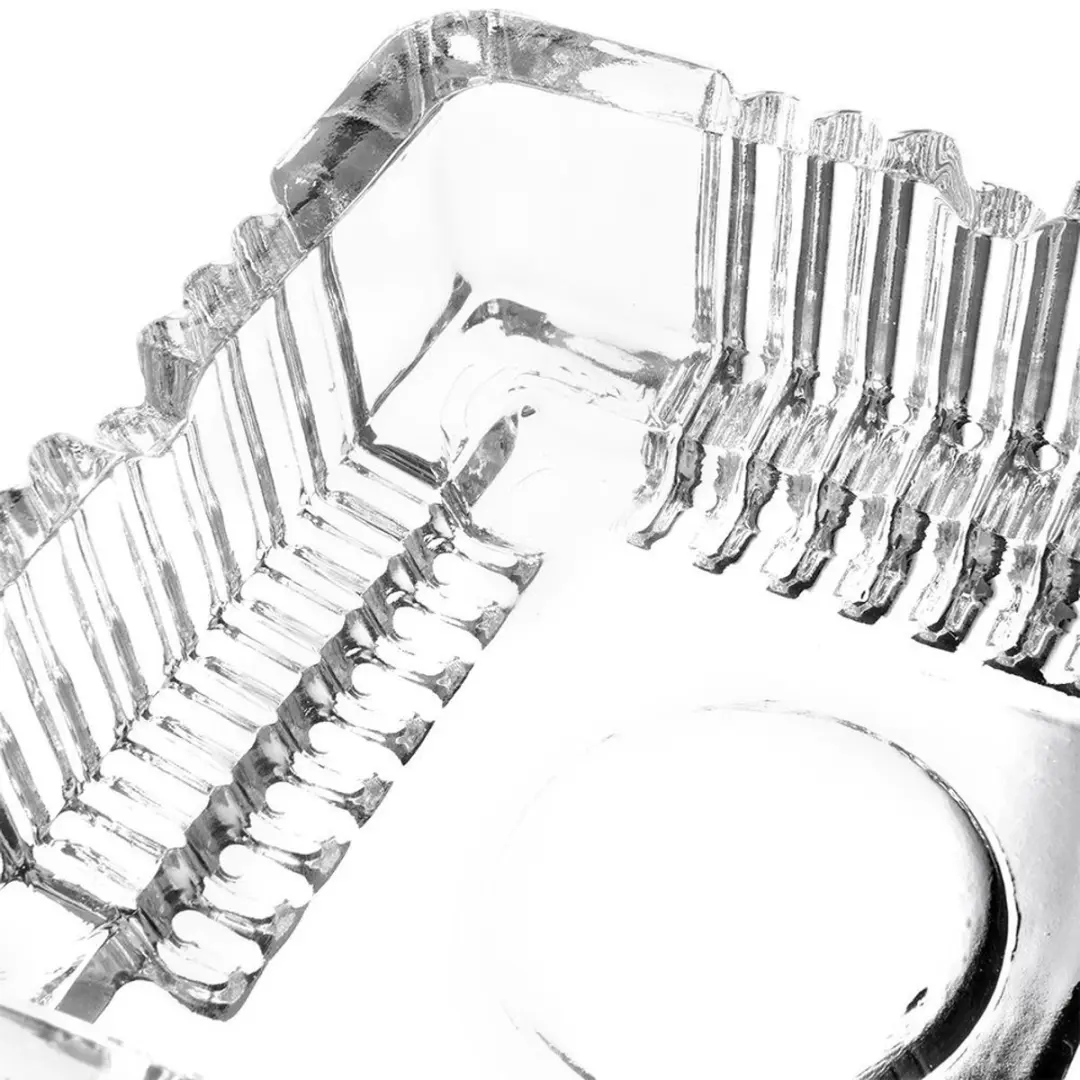 Excellent Houseware Asbak Transparant Glas 10x10cm