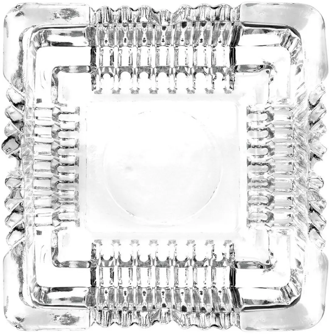 Excellent Houseware Asbak Transparant Glas 10x10cm