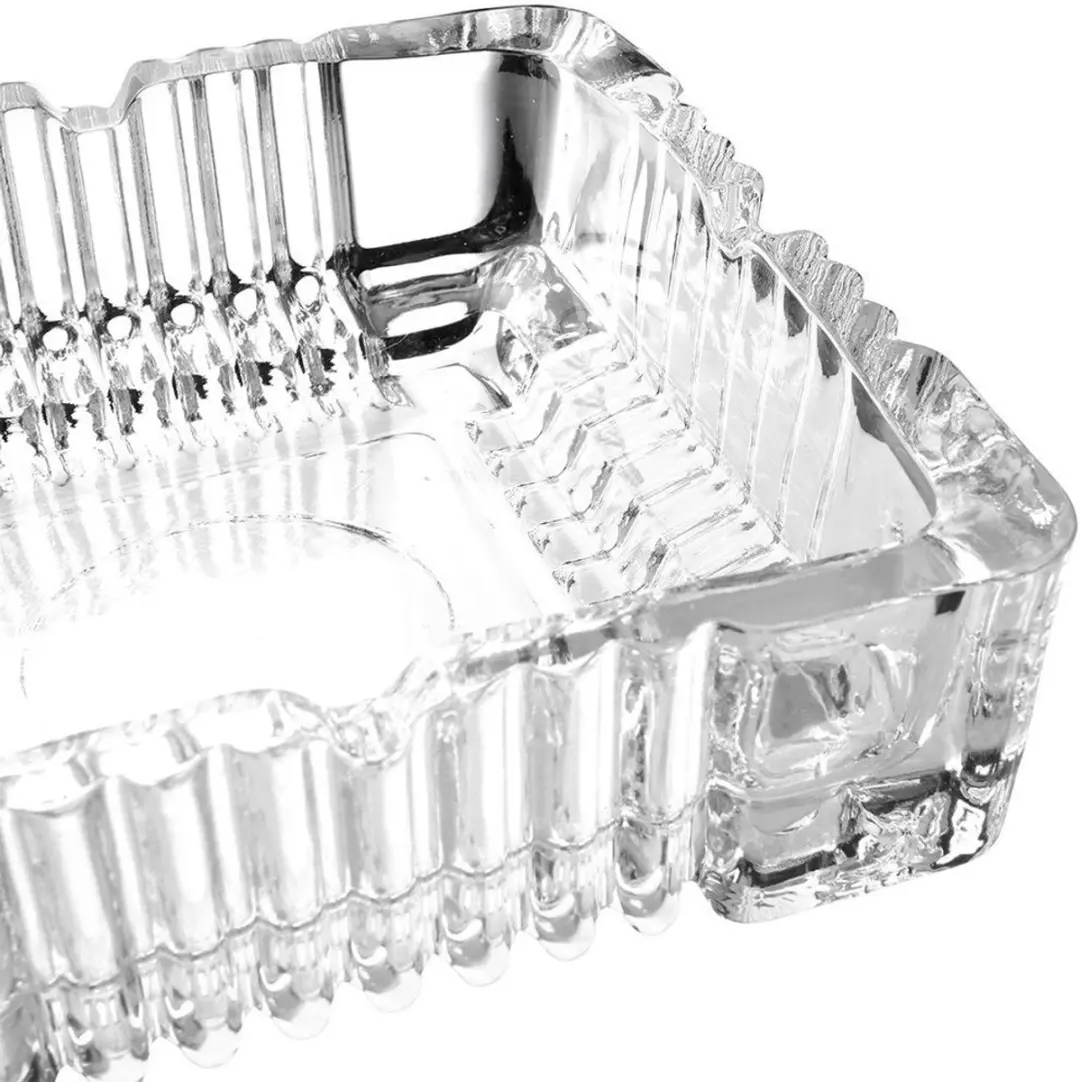 Excellent Houseware Asbak Transparant Glas 10x10cm